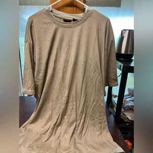 Kaki stripped soft tshirt